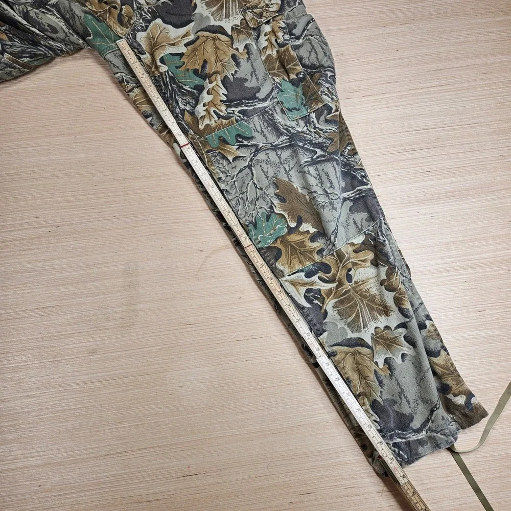 Vintage Military Advantage Timber Camo BDU Uniform Set Men L Long Leaf Hunting
